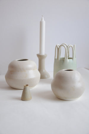 Porcelain vase by Krisztina Serra - ø 9,5 cm /smaller/