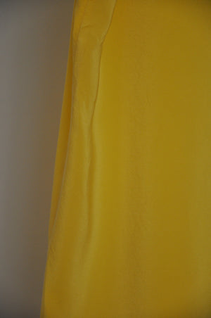 100% silk yellow top / S-M