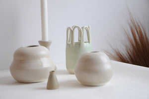 Porcelain vase by Krisztina Serra - ø 12 cm /bigger/