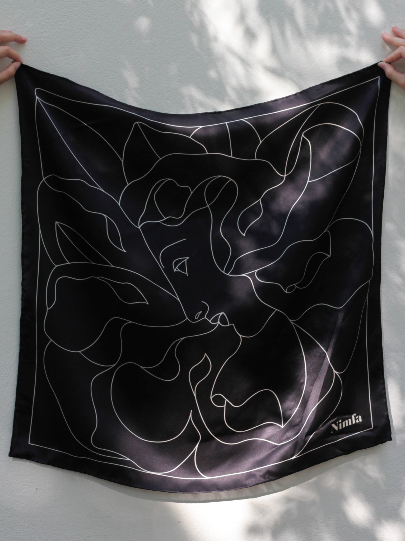The Myth of Daphne - Nimfa design 100% silk scarf